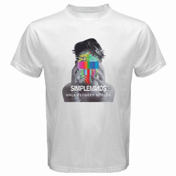 

new simple minds walk between worlds new album mens white t-shirt size s to cool casual pride t shirt men new fashion