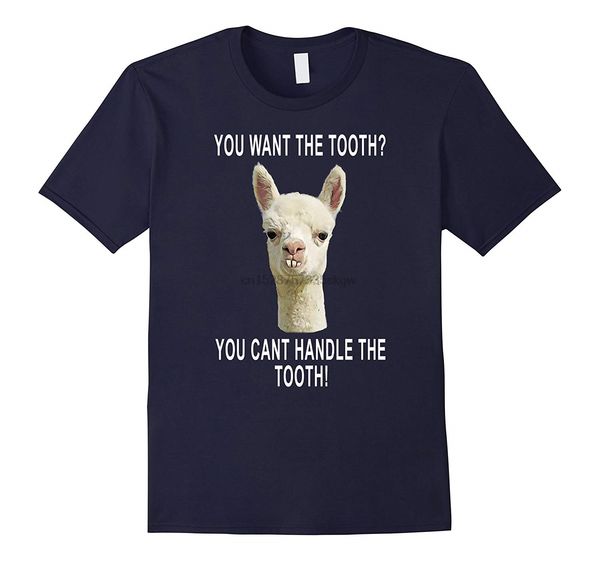 

fashion men t shirt you can t handle the tooth joke llama funny t shirt