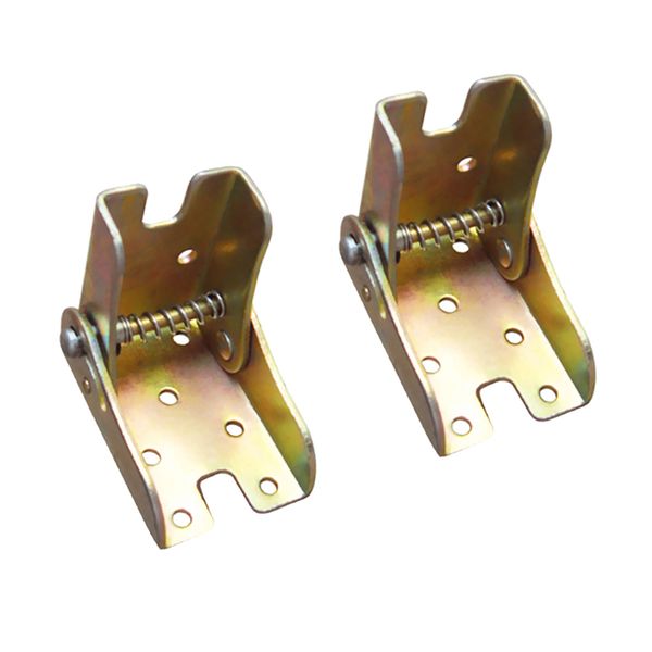

2-pieces self-locking folding metal sofa leg bracket hinges