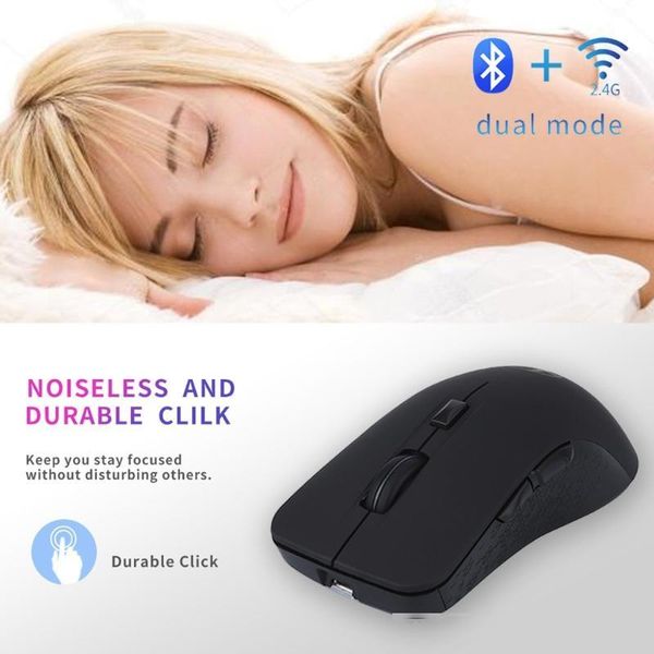 

# 2.4g wireless bluetooth dual mode gaming mouse backlit 1600dpi mouse gamer wireless mice with usb receiver for pc computer