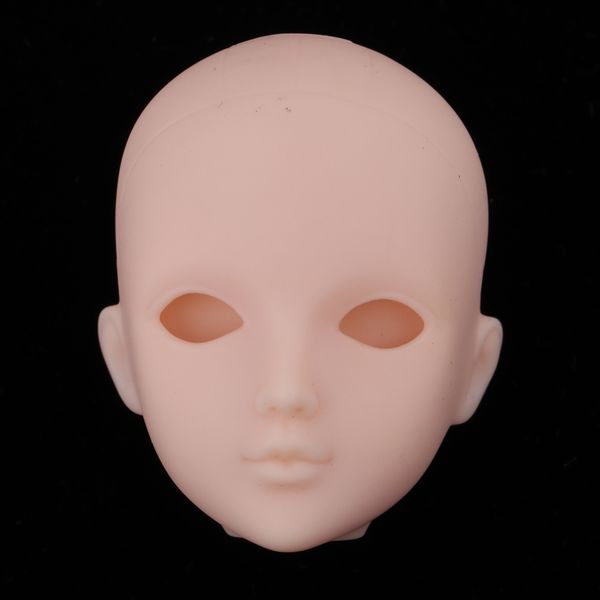 

1/6 female no makeup head carving sculpt without eyes for bjd msd doll kits