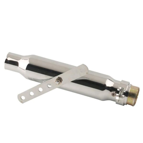 

universal pilot motorcycle escape tube with silver foil installed motorcycle escape tube short exhaust pipe