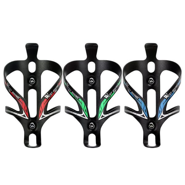 

west biking bicycle bottle holder aluminum alloy mtb mountain road bike front tube water bottle cage cycling accessories 13x8cm