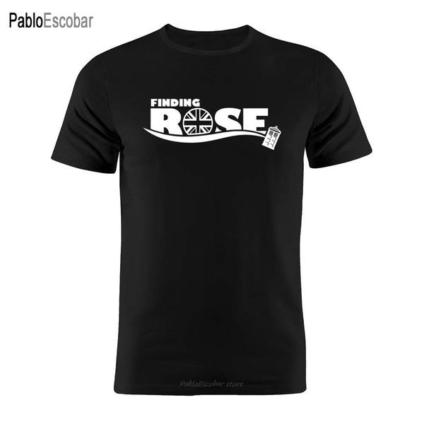 

shubuzhi cotton t shirt finding rose doctor who silhouette gift tee
