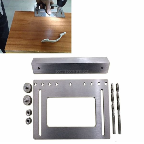 

drill guide sleeve cabinet hardware jig cabinet handles pulls drawer wood drilling dowelling hole adjustable installation tool