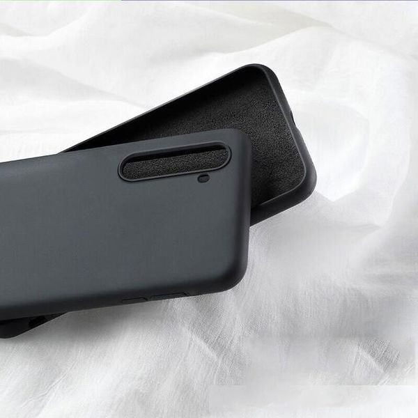 

fitted s candy tpu case for oppo realme 6 case soft carbon fiber solid color liquid back case for oppo realme 6