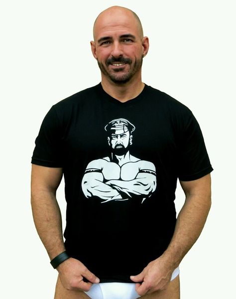 

gay bear t shirt 100% cotton basic tee bare beef leather daddy t shirt