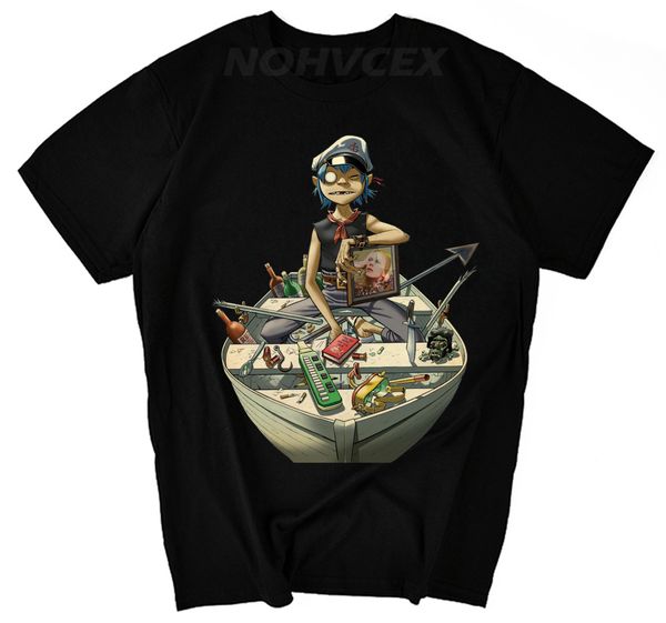 

gorillaz men male t shirt anime men's tshirt short sleeve funny t-shirt