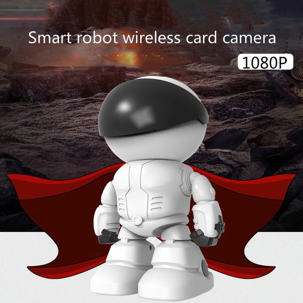 

New surveillance camera human body automatic tracking smart robot wireless WiFi home remote network monitor 1080P white