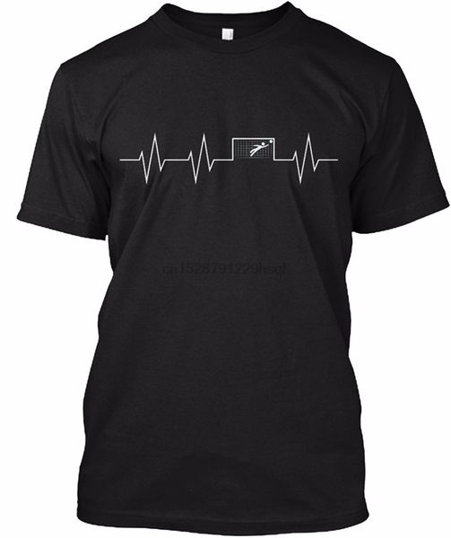 

2020 cool men funny design t shirt novelty goalkeeper heartbeat brand new summer men casual short sleeve
