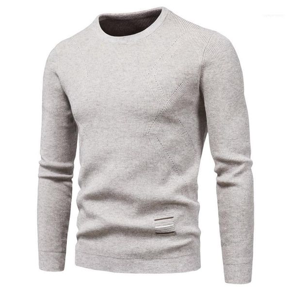 

sweaters fashion natural color long sleeve sweaters casual crew neck slim knitted sweaters man designers clothes men, White;black