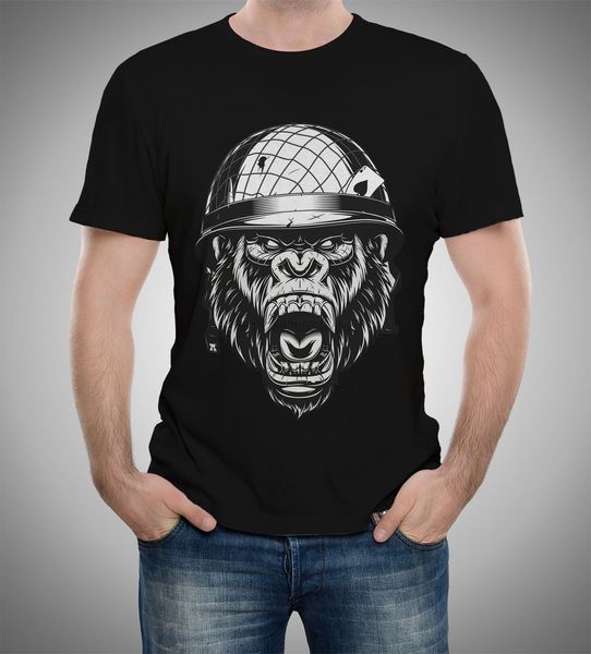 

злой ace gorilla солдаты животные солдаты футболка s в 5xl