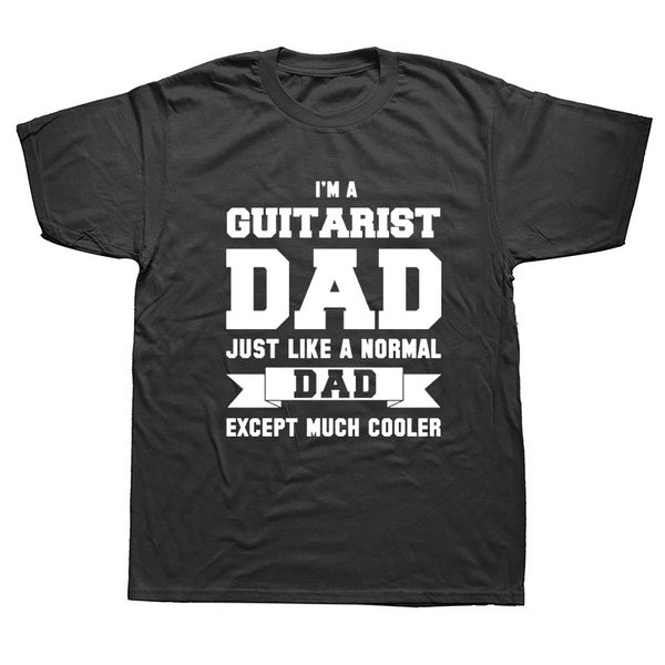 

novelty guitarist dad t-shirt mens short sleeves oversized streetwear hip hop printed t shirts tees