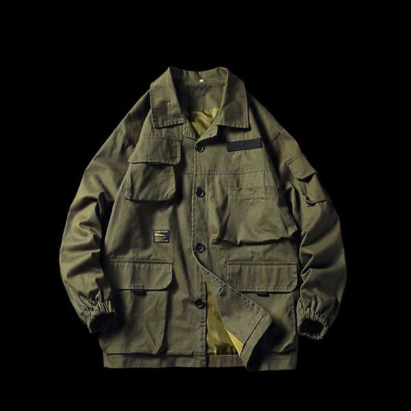 

men's jackets 2021 cotton men jacket army and coats male mens bomber windbreaker overcoat abz604, Black;brown