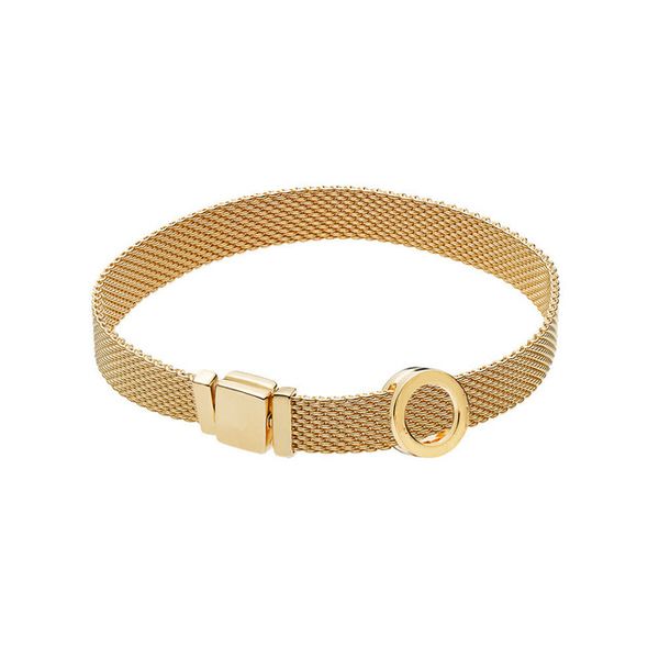 

New fashion interchangeable DIY ladies stainless steel mesh strap 8mm wide charm bracelet jewelry direct sales