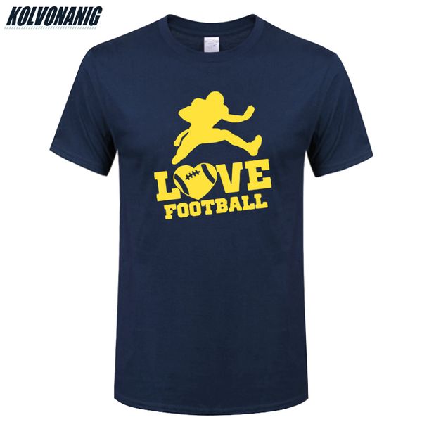 

love footballer print t-shirt men short sleeve o-neck casual cotton summer streetwear cool men's sportswear fitness tee shirts