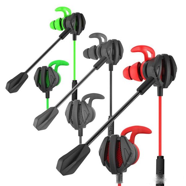 

gaming headset with mic g6 headphone noise cancelling earphone stereo wired earbuds for phone pc ps4 computer corded volume control