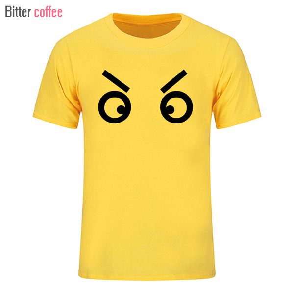 

bitter coffee 2018 new cartoon big eyebrows eyes printed t-shirt wizard monster demon eyes t shirts hip hop street tshirts