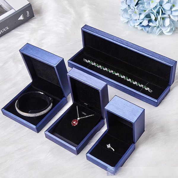

pu leather jewelry boxes earings necklace bracelets bangle packing cajas de regalo gift boxes caixas para presente 0923wh