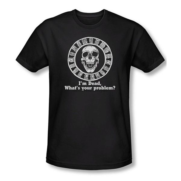 

i'm dead whats your problem t-shirt men's summer t-shirt in black