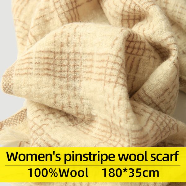 

scarves women 100% real wool scarf shawl winter plaid echarpe thicken wrap tassel warm foulard femme pure cashmere, Blue;gray