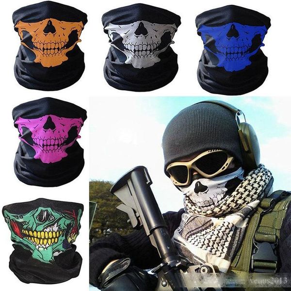 

motorcycle skull ghost face windproof mask beanie hat outdoor sports warm ski mask caps bicyle bike balaclavas bonnet scarf man
