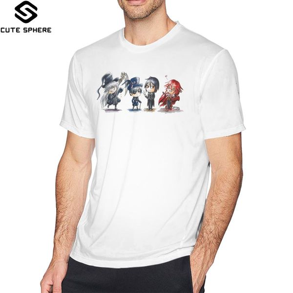 

sebastian michaelis t shirt kuroshitsuji chibi t-shirt oversize short sleeves tee shirt printed awesome tshirt