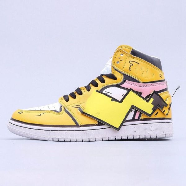 

louisy vuittons 2020 classic new couple basketball shoes cute cartoon character personality fashion youth vitality wear-resistant c, Black;red