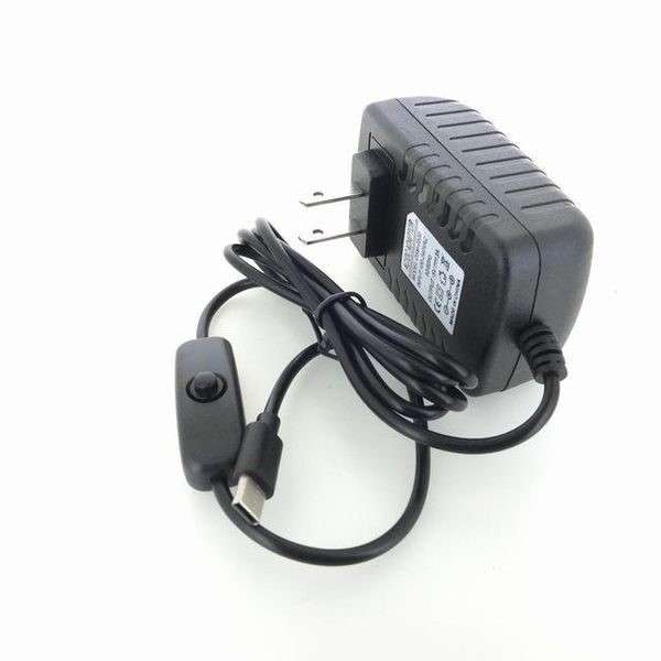 

emo board accessories raspberry pi 4 alimentation 5v 3a type-c adaptateur secteur avec interrupteur marche/arrÃªt eu us au uk usb-c charge