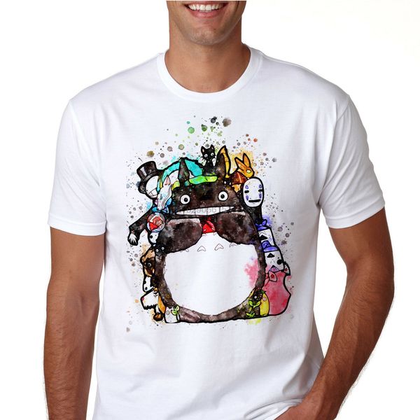 

мой сосед тоторо аниме футболка манга футболка n913 unisex хлопок tee верхнего качества