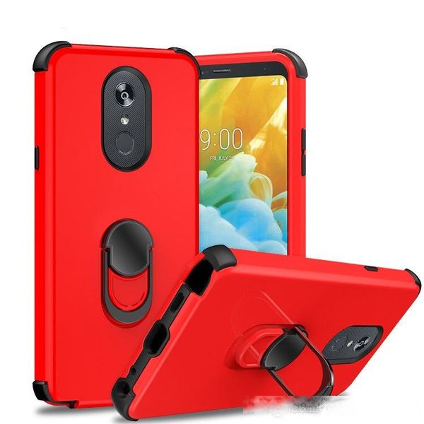 

3 in 1 hybrid armor four corners case for lg stylo 5 aristo 3 k40 tpu pc with kickstand phone case oppbag