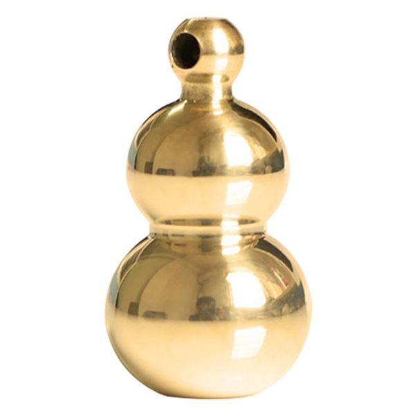

mirror effect gourd key ring smooth stand pendant car solid brass durable diy home pull bead zipper hanging anti lost, Silver