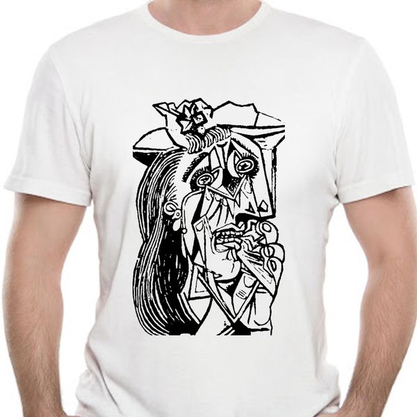 

picasso pablo t shirt men fitted s m l xl xxxl art cubism pop t shirt casual short sleeve for men summ 9717a