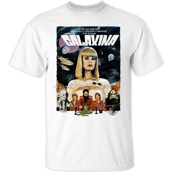 

galaxina v1 w.sachs movie poster (1980) t-shirt (white) all sizes s-5xl