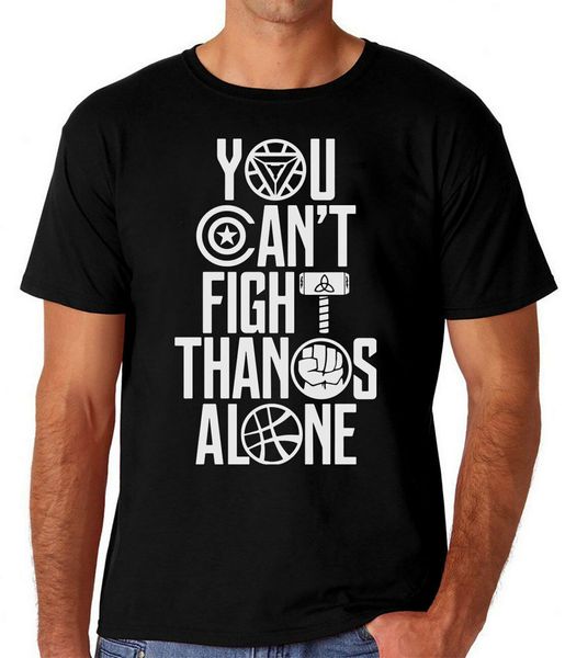 

you can't fight thanos alone men's comedy t-shirt