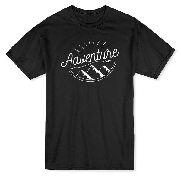 

2019 summer cool men tee shirt adventure mountains graphic men's t-shirt funny t-shirt