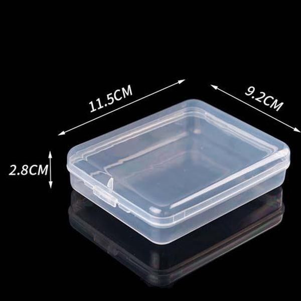 

plastic powder puff case boxes dustproof storage box jewery small parts packaging blade display containers boxes w - 0152pack