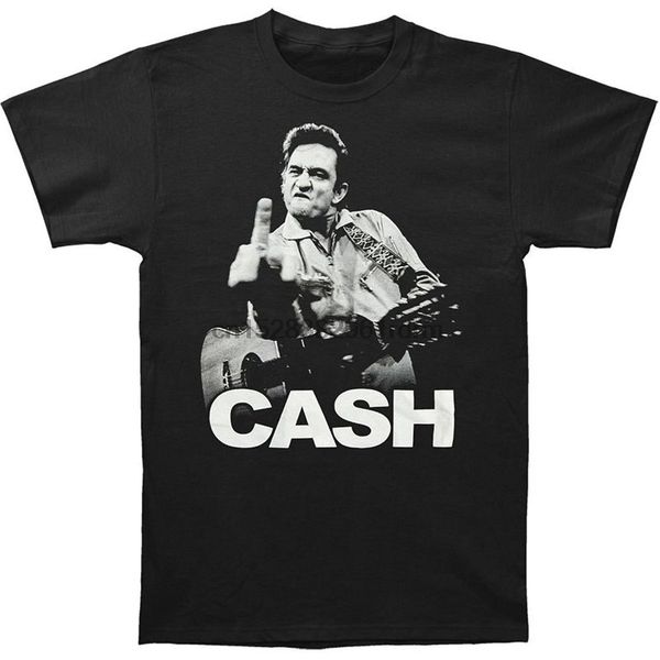 

одежда cleshion mens black johnny cash подавать птица finger футболка tee 9043