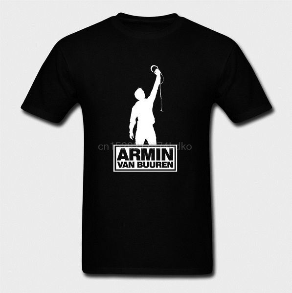 

new armin van buuren tee 2 sides black cotton tshirt for women