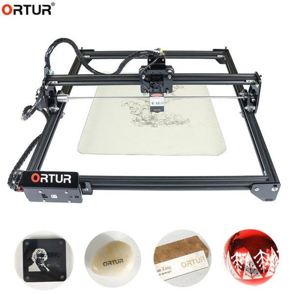 

горячие продажа ortur олм-2 40 * 43см mini 7w 15w 20w 2axis cnc лазерный гравировальный станок diy гравер desktop wood router / резак / прин