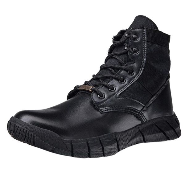 

sagace men's work safety shoes boots men non-slip lace-up mountaineering mid boots men shoes mountaineering tooling 2020, Black