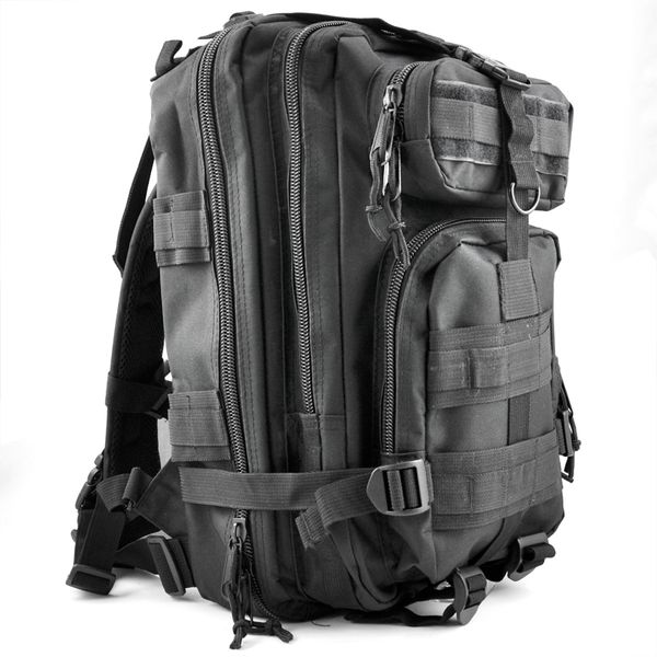 

30l outdoor rucksacks backpack camping hiking trekking bag - black