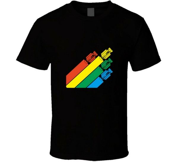 

super sprint video game arcade t-shirt casual print fashion tee shirt