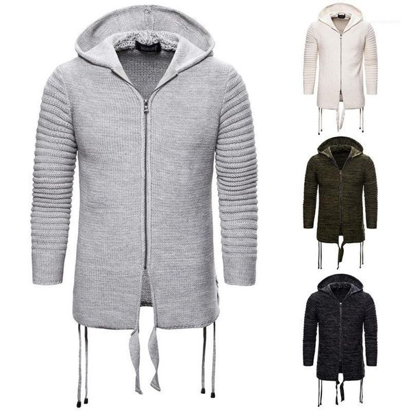 

плюс размер одежды мужской сплошной цвет мужские свитера кардиган с капюшоном с длинным рукавом мужские свитера осень мужские, White;black