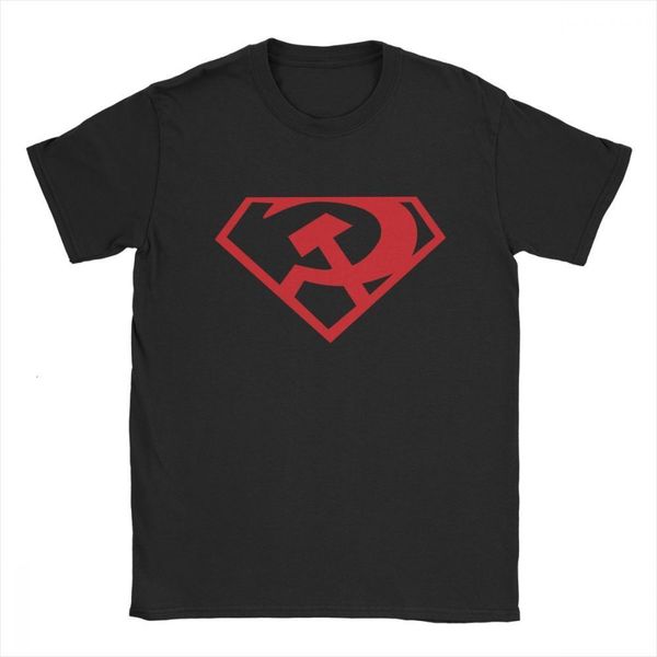

hkfz cccp ussr superman logo men's t shirts stalin communist soviet clothing russian army t-shirts russia birthday gift tee