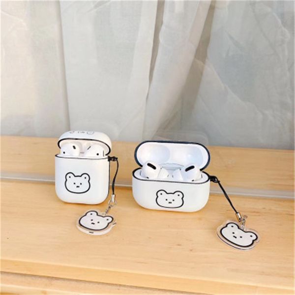 

мода новый airpods мультфильм cute bear airpods pro wireless bluetooth 1/2/3 поколения дело против падения tpu для soft shell