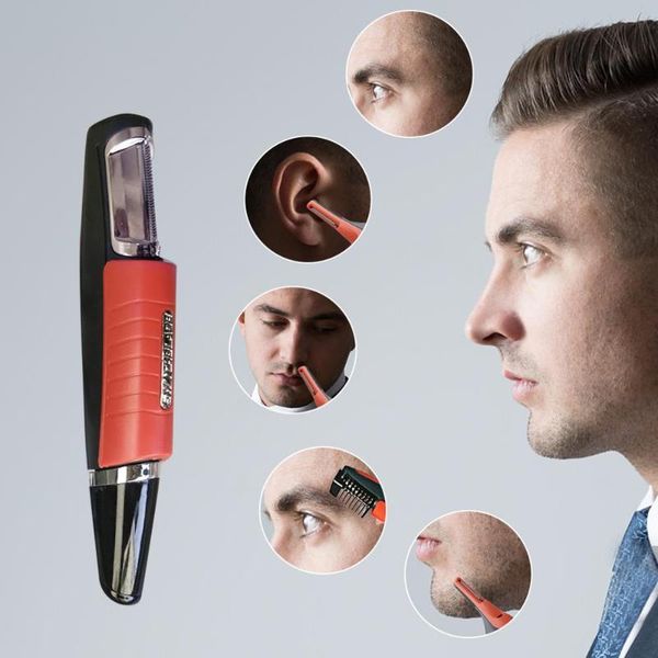 

men multi-function double-head shaver nose hair electric trimmer removal machine haircut with 4 combs led light trimmer razor