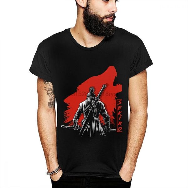 

100% cotton tshirt the noshir dalal one-armed wolf t shirt game sekiro shadows die twice tees men quality plus size