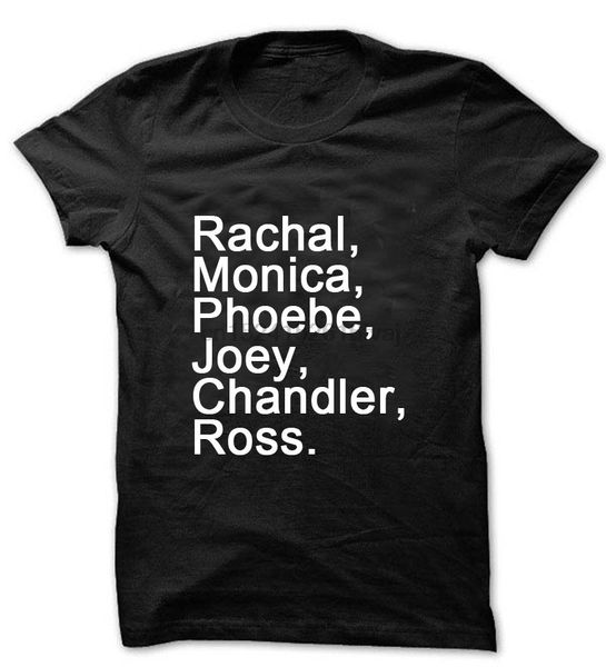 

friends name t shirt tv show series retro 90's rachel family monica funny