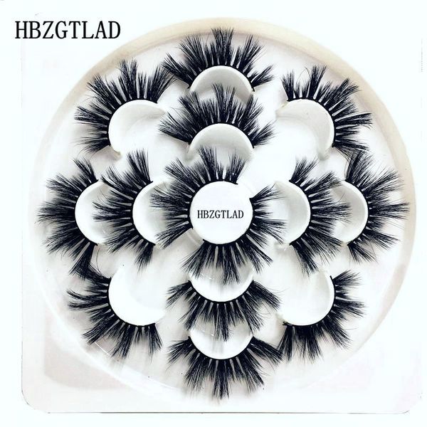 

false eyelashes 7 pairs length 25mm mink crisscross natural fake lashes makeup 3d extension eyelash beauty